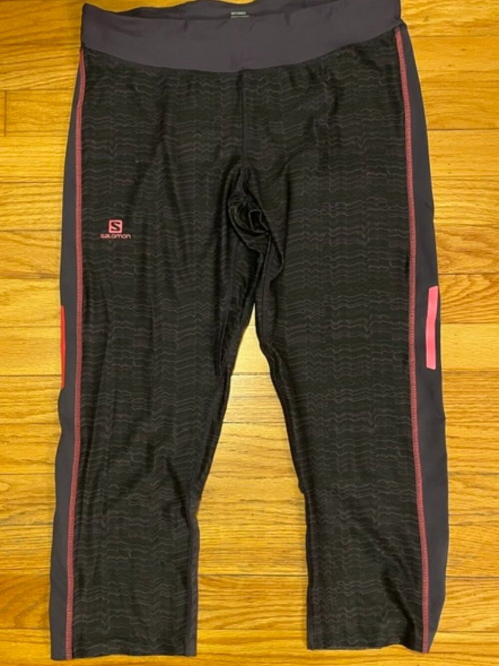 SALOMON Advancedskin Cross Running Trail Cropped Leggings L Large